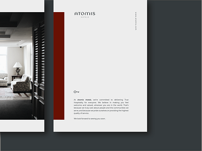 Atomis hotels brand identity