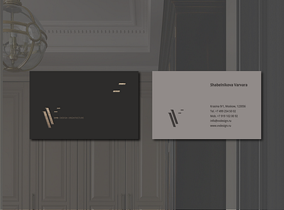 VVD design studio branding business card design studio identity interior v