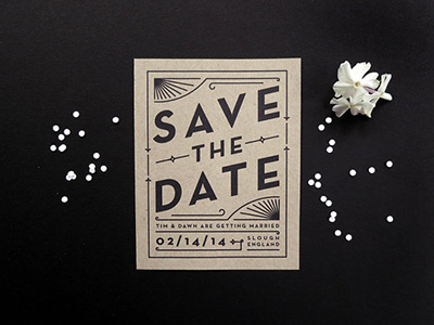 Dawn & Tim invitation print save the date tortoise belly wedding