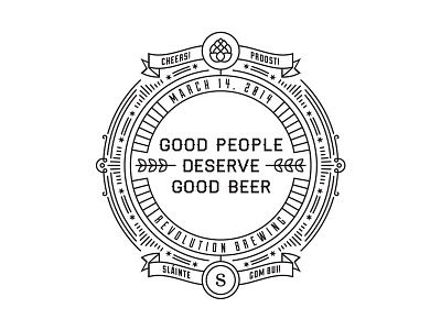 Good Beer beer design glass