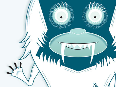 The Yeti book character illustration