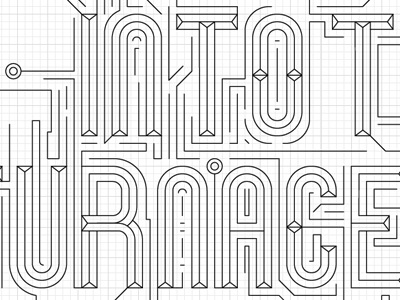 Into T Urnace design illustration typography vector