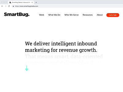 SmartBug Website animation branding and identity creative direction logo web design