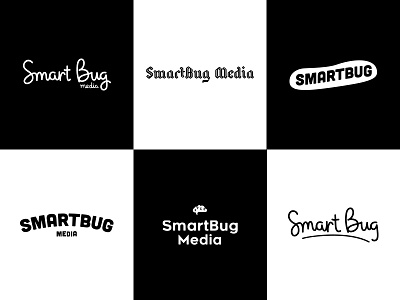 SmartBug Logo Options agency branding and identity logo