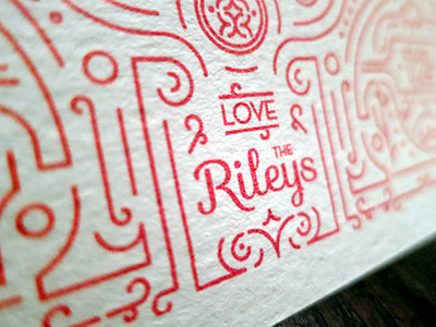 Love, the Rileys card christmas design holiday vector