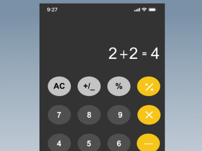 Standard Calculator app dailyui ui ux