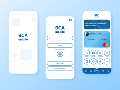 BCA Mobile // Finance App [redesign] design mobile app ui