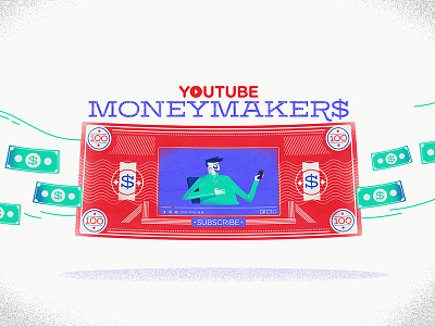 :::YouTube MoneyMaker$::: banknote dollar income money video player views youtube