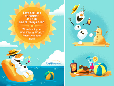 Frozen- summer graphics beach sand sea snowman summer