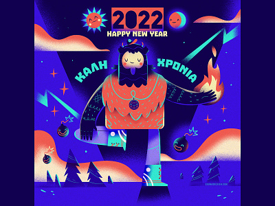:::New Year 2022::: character character design design happy illustration monster texture vector