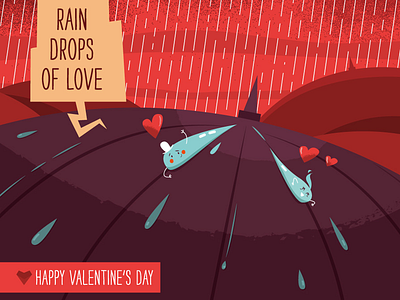 Rain Drops of Love divorce drops happy love rain split umbrella