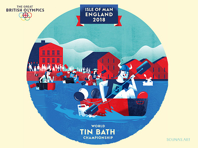:::British games - Tin Bath::: bath games ocean paddle sea tin uk