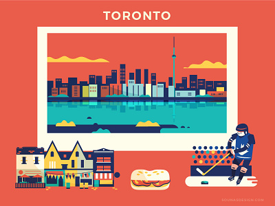 :::Travel posters - Toronto::: buildings canada food hockey kensington market posters sandwich toronto travel