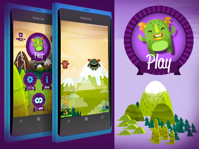 MonsterUp Adventures character game graphics mobile monster monster up windows phone