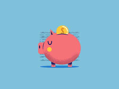:::Saving pig::: bank financial graphic icon money pig piggy bank savings