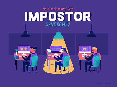 :::Impostor syndrome - illustration:::