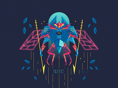 :::Cicada Τέττιξ::: bug character design cicada fighter illustration monster vector warrior