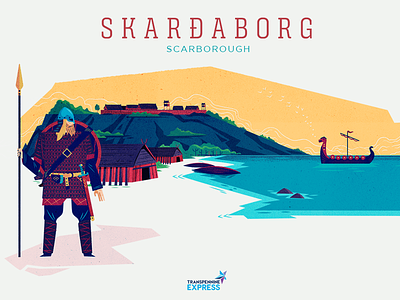 :::How northern cities got their names - Scarborough::: fort harbour long house norseman ship viking warrior