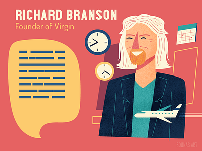 :::Richard Branson-Virgin::: airplane character person portrait virgin