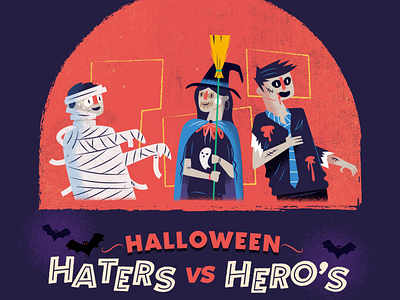 :::Halloween illustration-Costumes::: character halloween illustration mummy witch zombie