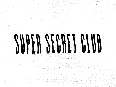 supersecretclub logotype