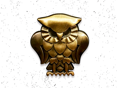 Bohemian Owl Enamel Pin - Super Secret Club aliens bohemian brushed club conspiracy enamel gold metal owl paranormal pin secret