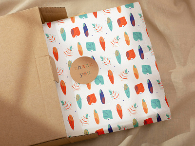 friendly pattern for gift wrapping