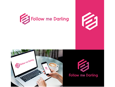 Follow me Darling app branding design icon illustration logo typography ui ux vector