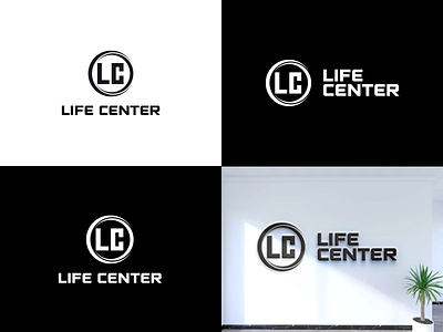 LIFE CENTER app branding design icon illustration logo typography ui vector