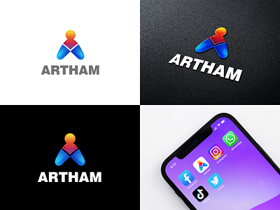 ARTHAM app branding design icon illustration logo typography ui vector