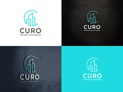 Curo Property Management app branding design icon illustration logo typography ui ux vector