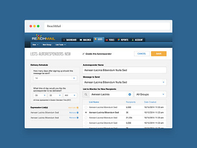 ReachMail - Autoresponders