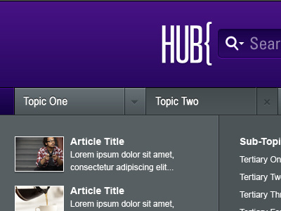 Hub interface ui