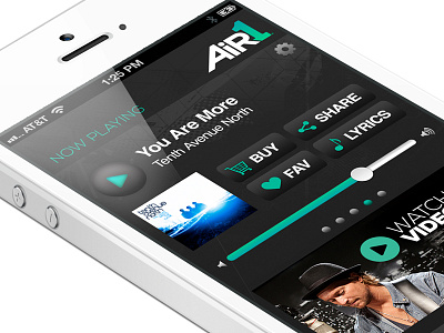 Air1 iPhone App air1 iphone mobile ui