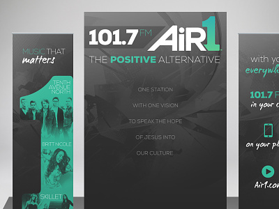 Air1 Booth Display Setup air1 banners rebrand