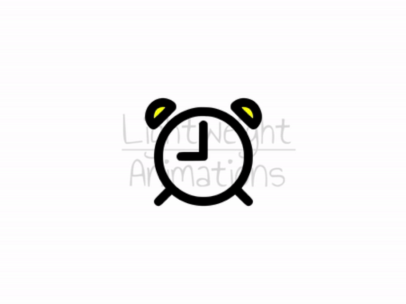 Alarm Clock Icon Lottie Animation alarm alarm clock clock deadline member schedule time timer watch