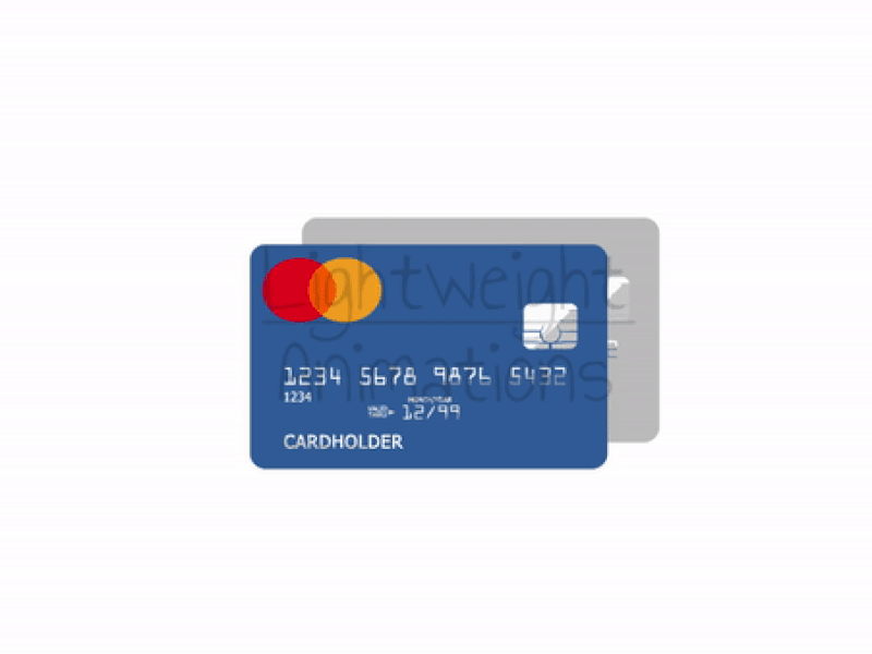 Animated Credit Cards Lottie Animation