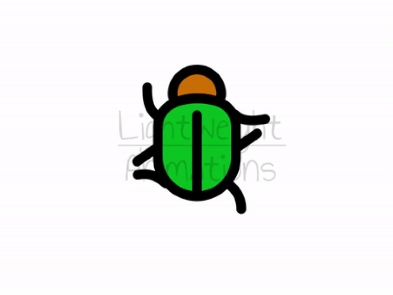 Bug Lottie Animation beetle bug insect member pest walking