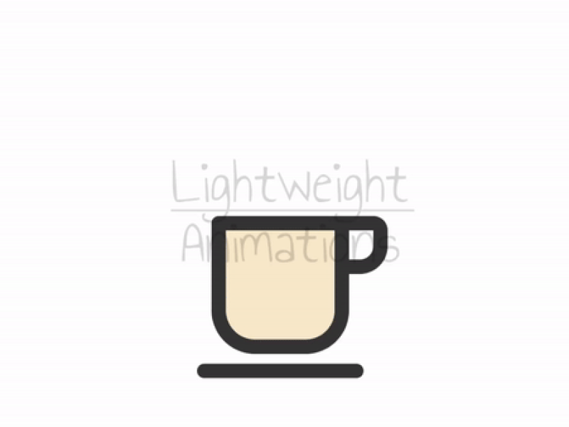 Coffee Cup Lottie Animation beverage coffee coffee cup cup drink hot coffee member restaraunt