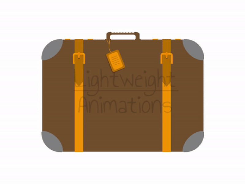 Luggage Lottie Animation bag baggage briefcase business case clothes clothes bag journey luggage member package packing suitcase tourism tourist travel travel bag trip vacation
