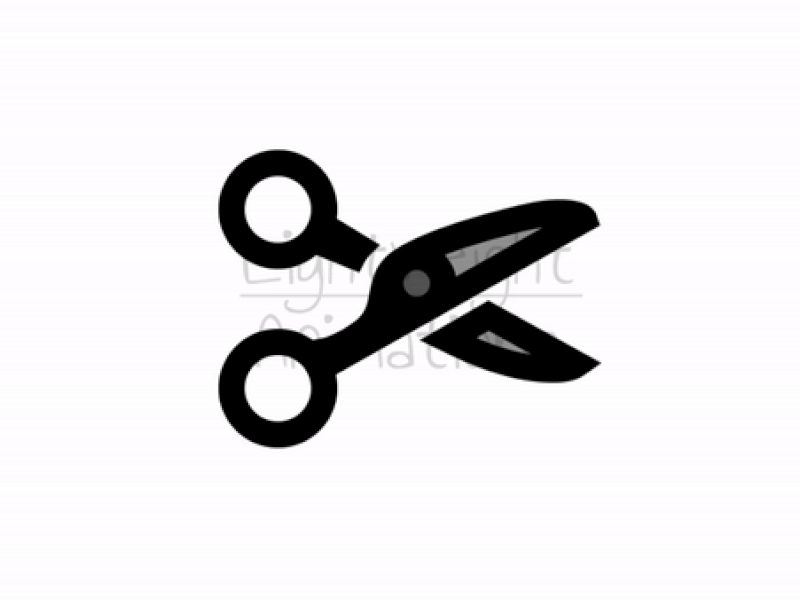 Scissors Lottie Animation cut cutter cutting member scissor scissors tool trim