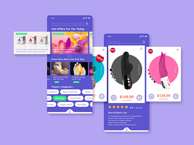 Adult Playground App adobexd animation app interactive mobile motion ui ux