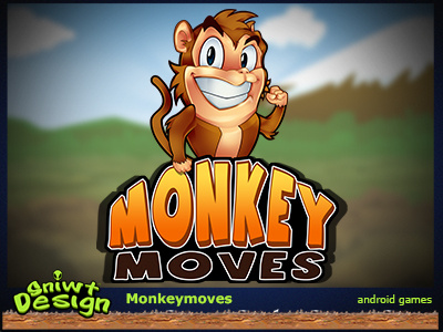 Monkey Moves - Logo design android apple application apps character dale design drilon filipino games jerome logo mascot monkey monkeymoves moves philippines serrano sniwt sniwt design twins website