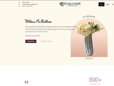 Evolution Floral Arrangements