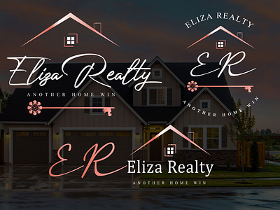 Realtor Property Signature Logo branding creative graphic design logo logo maker signature logo vector