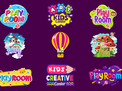 Logo concepts for kids youtube channel.