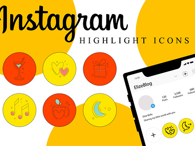 Instagram highlight icons