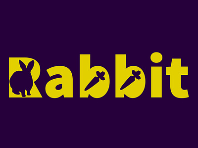 Negative Space Minimalist Rabbit Logo branding design graphic design logo logo maker minimalist logo razaphics vector