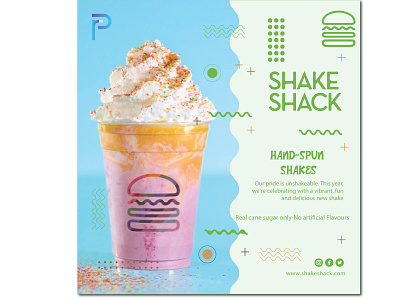 Social media post For SHAKE SHACK #razaphics branding design flyer design graphic design logo razaphics social media posts typography vector