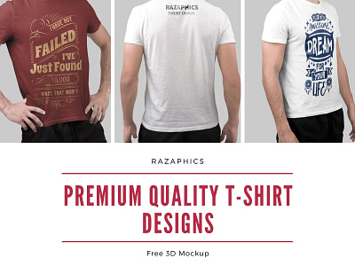 3D Mockup | T-shirt design | Expert Graphic designers branding design graphic design logo razaphics t shirt designs vector